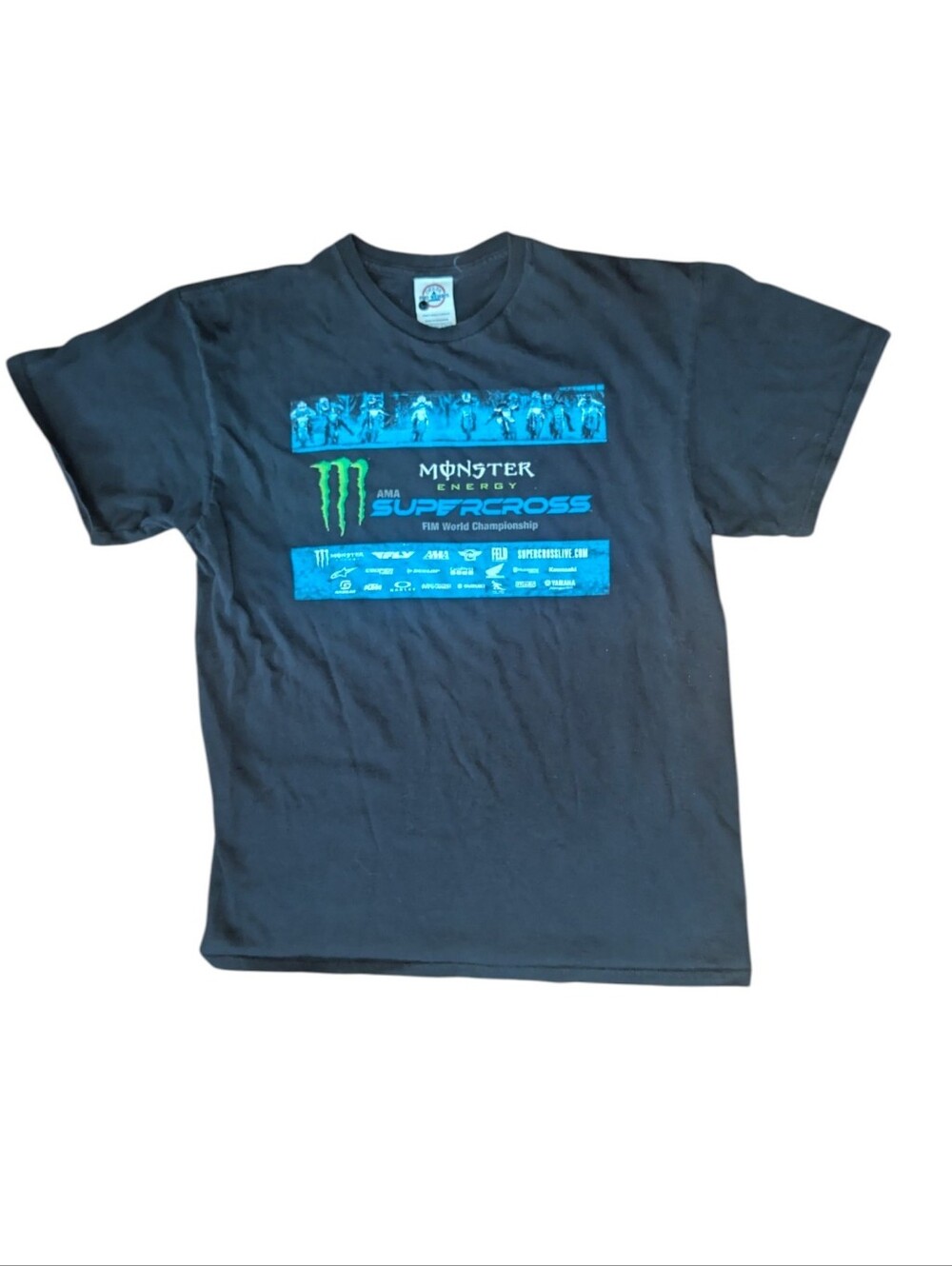 Monster Energy AMA Supercross FIM World Championship T-shirt Size Mens Medium